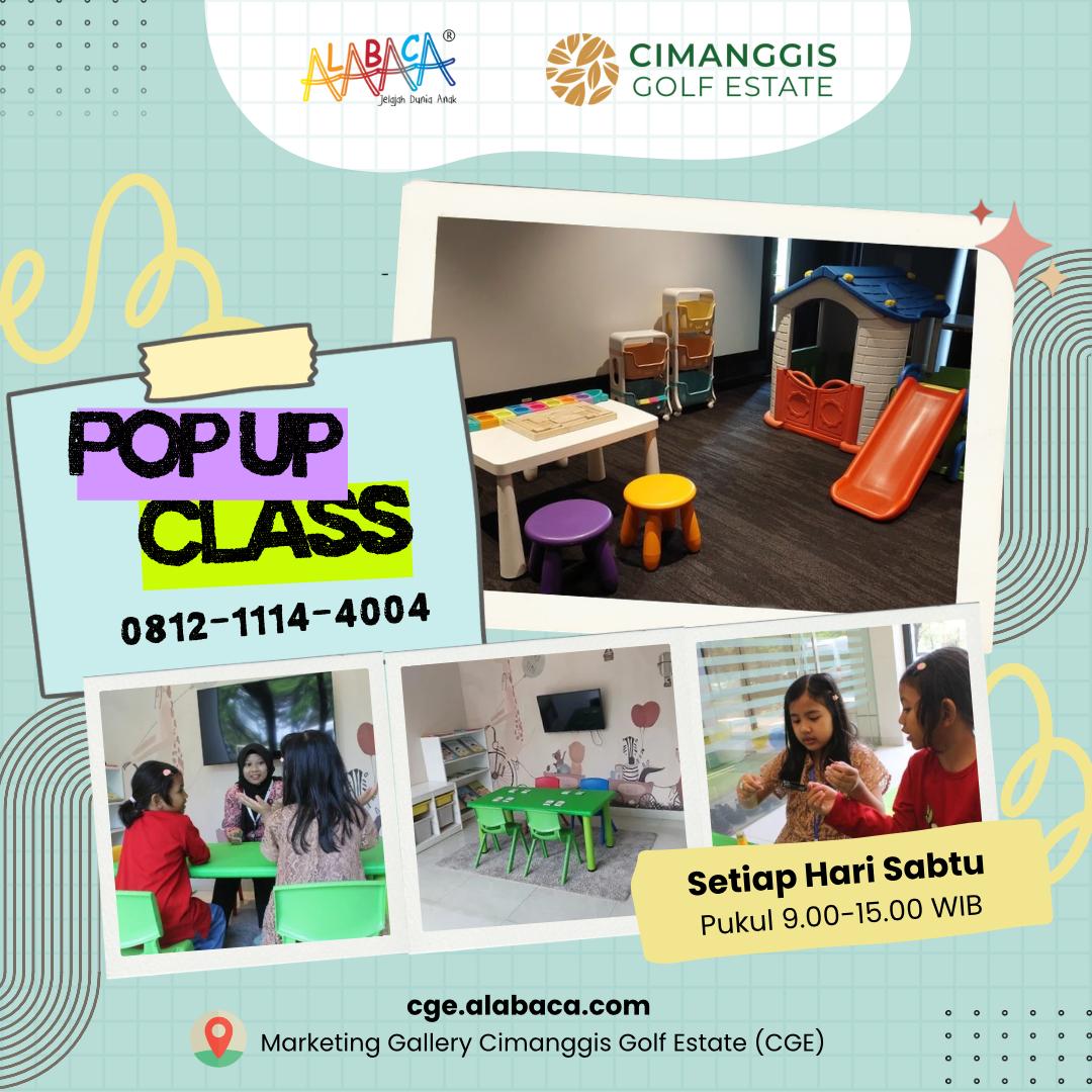 Pop Up Class Sensory Toddler dan Preschool